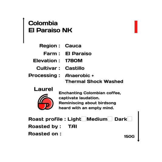 colombia el paraiso anaerobic thermal shock washed coffee