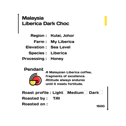 Malaysia liberica dark choc honey processed coffee